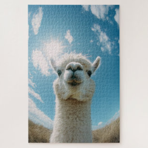 Curious Alpaca onder de zon Legpuzzel