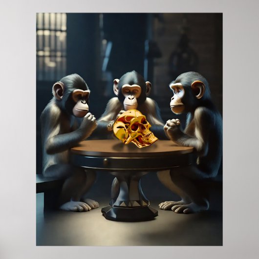 Curious Apes Poster (Voorkant)