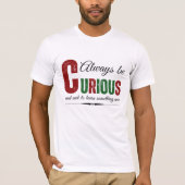 Curious B T-shirt (Voorkant)