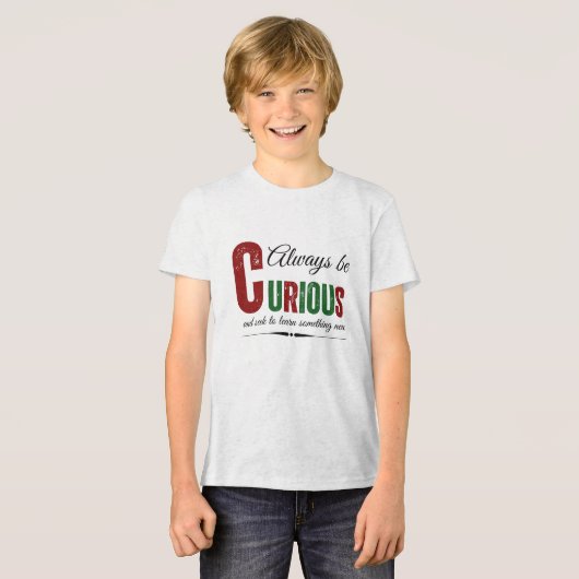 Curious B Tri-Blend Shirt (Voorkant volledig)