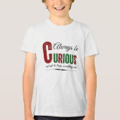 Curious B Tri-Blend Shirt (Voorkant)