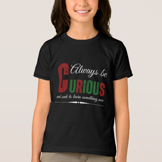 Curious B Tri-Blend Shirt (Voorkant)