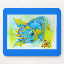 Curious Baby Dragon Mouse Pad Muismat