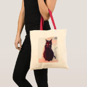 Curious Black Cat tas (Voorkant (product))