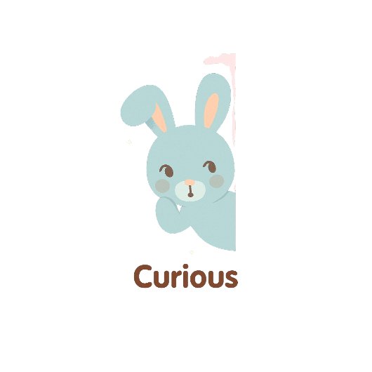 Curious Bunny – Pastel Character T-Shirt