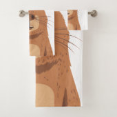 Curious Capybara Portrait Bad Handdoek (Insitu)