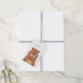 Curious Capybara Portrait Cadeaulabel (Met Touw)