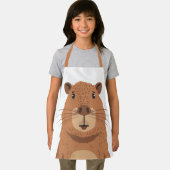 Curious Capybara Portrait Schort (Insitu)