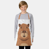 Curious Capybara Portrait Schort (Gedragen)