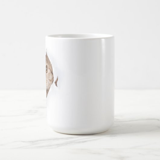 Curious Cat Peek – Funny & Cute Mug Koffiemok (Center)