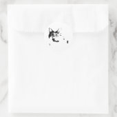 Curious Cat Vinyl Sticker (Tas)