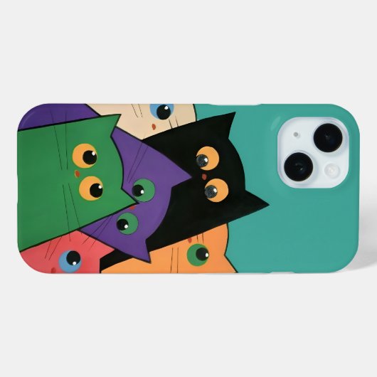 Curious Cats Case-Mate iPhone Case (Achterkant (horizontaal))