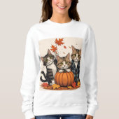 Curious cats - Cozy Autumn Trui (Voorkant)