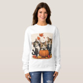 Curious cats - Cozy Autumn Trui (Voorkant volledig)