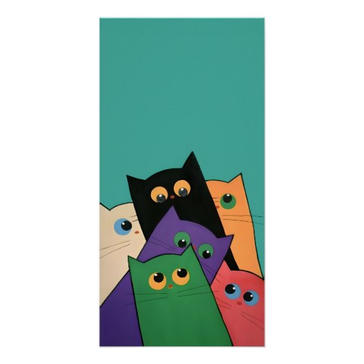 Curious Cats Perfect Poster (Voorkant)