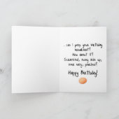 Curious Chicken Head Close-Up Photograph Kaart (Binnen)