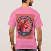 Curious Chipmunk Forest Adventure T-shirt Design (Achterkant)