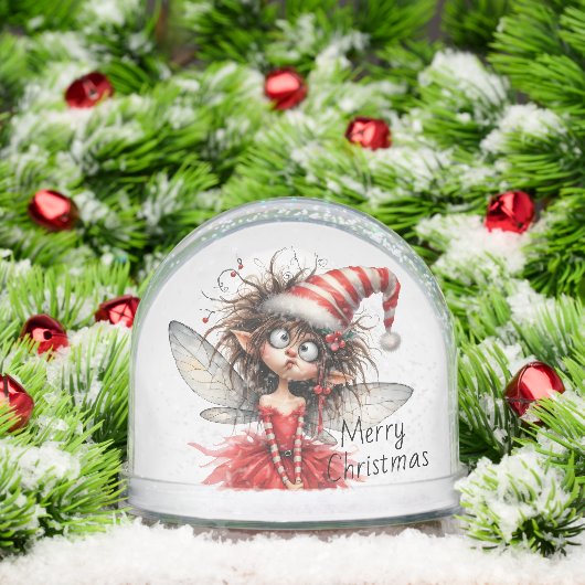 Curious Christmas Fairy Sneeuwbol (Kerstmis)