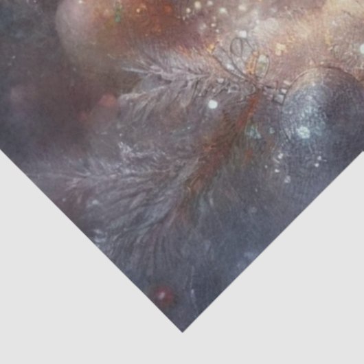 Curious Christmas Tree Kat Decoupage Tissuepapier (Detail)