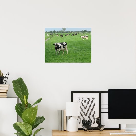 Curious Dutch Dairy Cows Poster Print Gifts (Thuiskantoor)