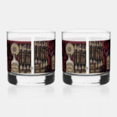 Curious Elixirs & Raven Set van 2 Rocks Glazen (Rechts)