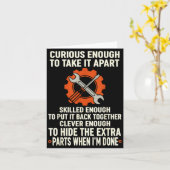 Curious Enough To Take It Apart Skilled Enough To  Kaart (Gele Bloem)