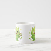 Curious Explorer Monster Kids Mug Espresso Kop (Voorkant)