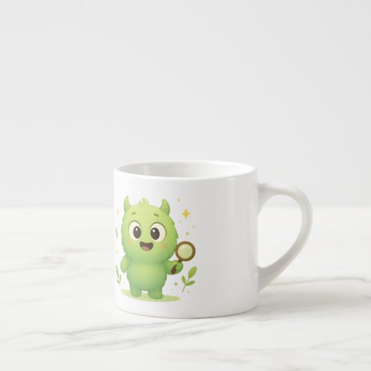 Curious Explorer Monster Kids Mug Espresso Kop (Rechts)