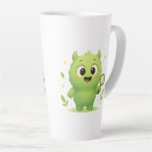 Curious Explorer Monster Kids Mug Latte Mok (Rechterhoek)