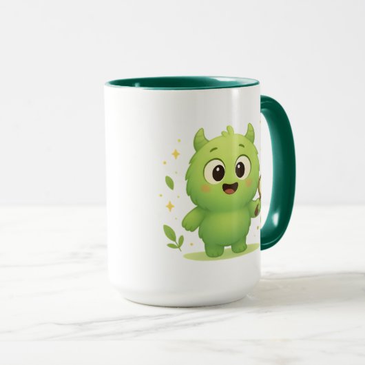 Curious Explorer Monster Kids Mug Mok (Voorkant rechts)