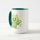 Curious Explorer Monster Kids Mug Mok (Voorkant links)