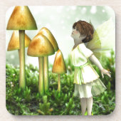 Curious Fairy - Fairy and Toadstools Drankjes Onderzetter (Voorkant)