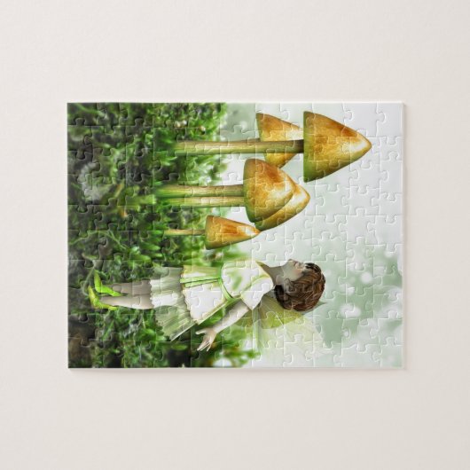 Curious Fairy - Fairy and Toadstools Legpuzzel (Horizontaal)
