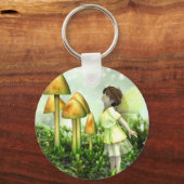 Curious Fairy - Fairy and Toadstools Sleutelhanger (Voorkant)