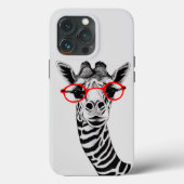 Curious Giraffe iPhone Case - Artistic Wildlife (Achterkant)