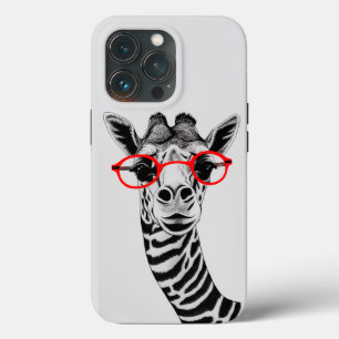Curious Giraffe iPhone Case - Artistic Wildlife
