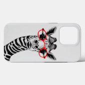 Curious Giraffe iPhone Case - Artistic Wildlife (Achterkant (horizontaal))