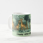 Curious Giraffes Mug Koffiemok (Voorkant links)
