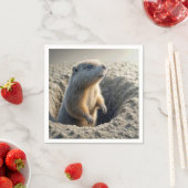 Curious Groundhog In A Hole Servet (Insitu)
