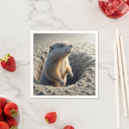 Curious Groundhog In A Hole Servet (Insitu)
