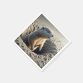 Curious Groundhog In A Hole Servet (Hoek)