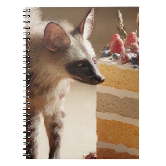 Curious Hyena Notebook Notitieboek (Voorkant)