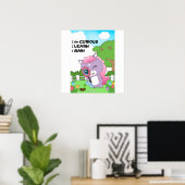 Curious I learn I gain Wall art Poster (Thuiskantoor)