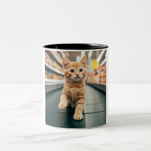 Curious Kitten Conveyor Caper Mok