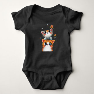 Curious Kittens & Busy Bees Romper