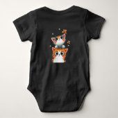 Curious Kittens & Busy Bees Romper (Achterkant)