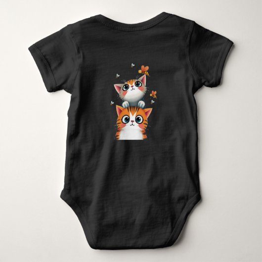 Curious Kittens & Busy Bees Romper (Achterkant)