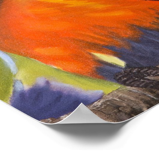 Curious Macaw Poster (Hoek)