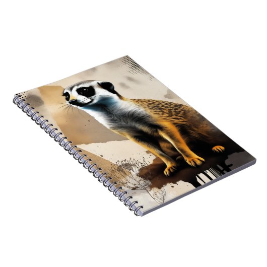 Curious Meerkat | Notebook Journal Notitieboek (Rechterzijde)