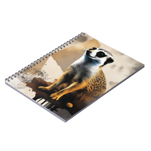 Curious Meerkat | Notebook Journal Notitieboek (Linkerzijde)